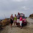 Vlnr, Ans, Birgit, Anders, Vicky, op de zuidkaap van Pantelleria