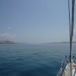 Tussen eilanden in de Zee van Marmara door. Links Ekinlik, rechts Türkeli, erachter Marmara zel