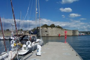 Dulce onder de wallen van La Ville Close, Concarneau