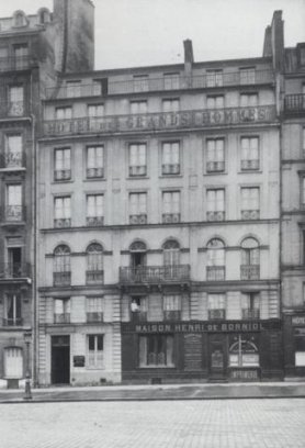 Hotel des Grands Hommes op het Place du Panthéon, Parijs 1928. In 1969 zag het er nog zo uit.