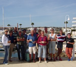 Bijeenkomst van de Hollandse zeilers in de haven van Lagos