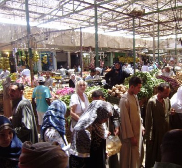 Hurghada. Een van de markten in Dahar
