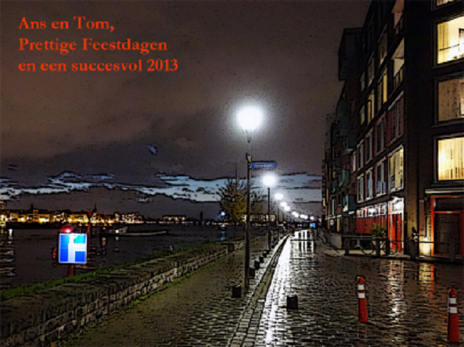 Kerst- en nieuwjaarskaart van Wim van Heel