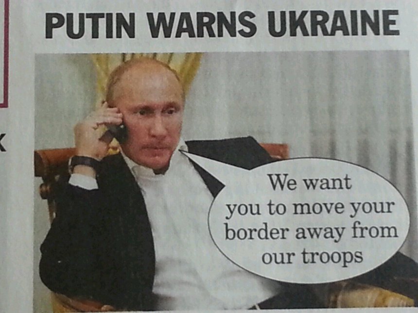 Gefotoshopt grapje, gevonden op Twitter