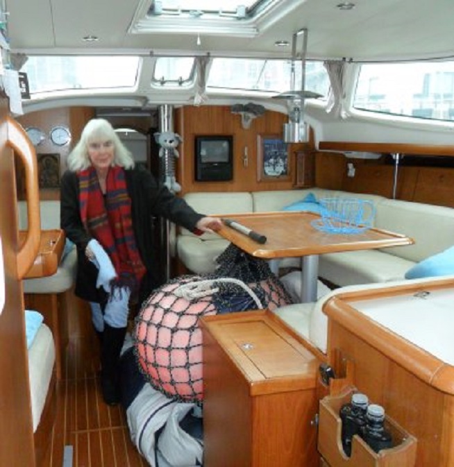 Gisteren waren we even aan boord.