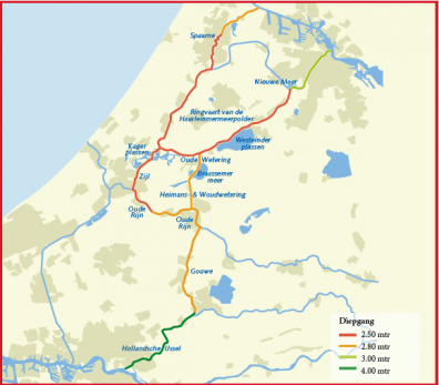 De staandemastroute door Holland.