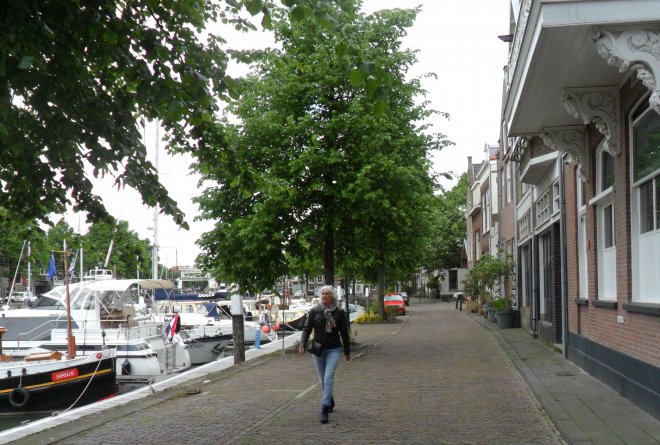 De Knolhaven in Dordrecht, waar onze boot ligt.