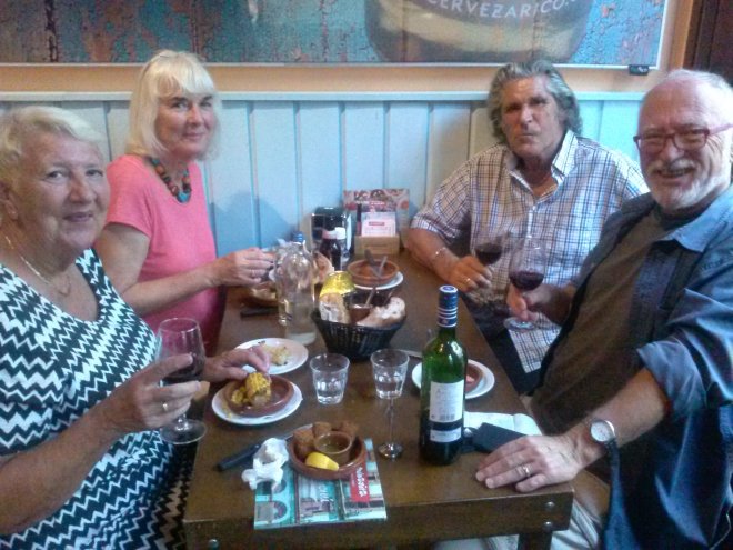 Met Jaap & Diana bij La Cubanita in de Molenstraat.