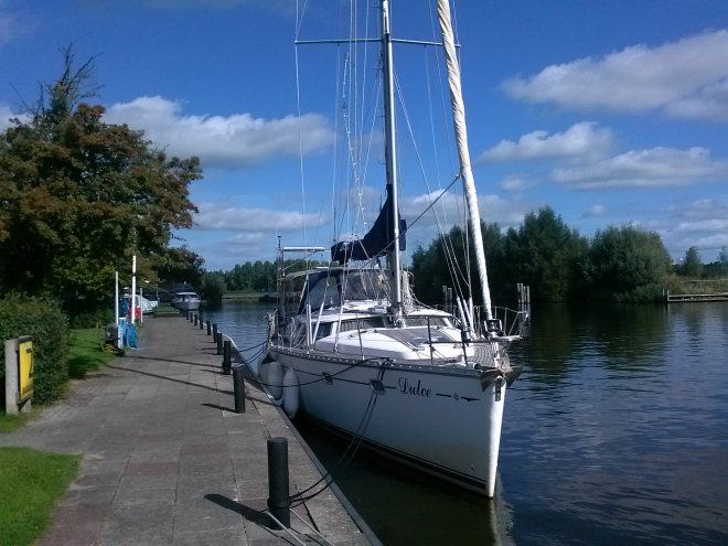 Dulce bij de Nieuwe Leeuwarder Jachthaven.