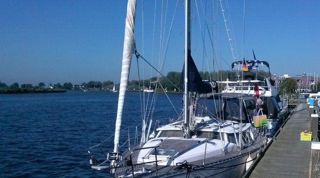 Dulce vanmorgen in Zwartsluis aan het Zwartewater.