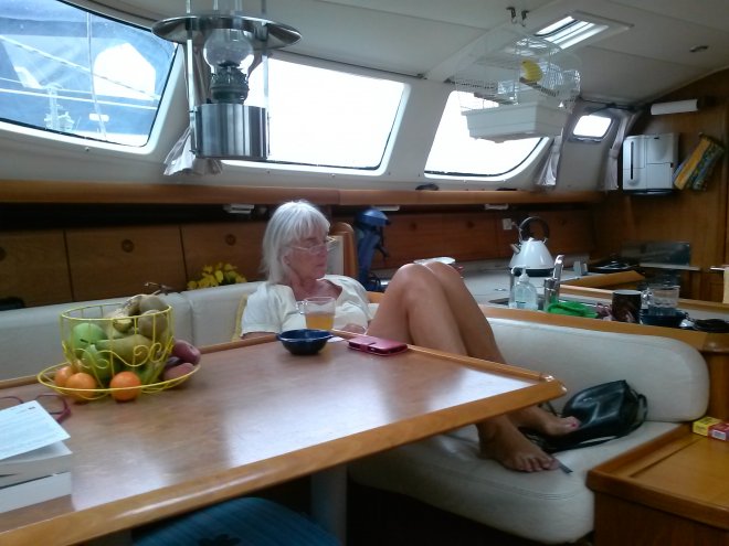 Vandaag harde wind en binnen lezen.