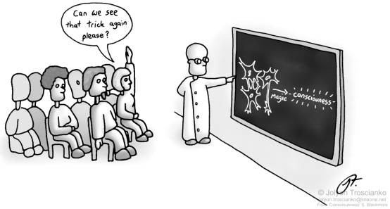 Cartoon van Jolyon Troscianko uit het besproken boekje.