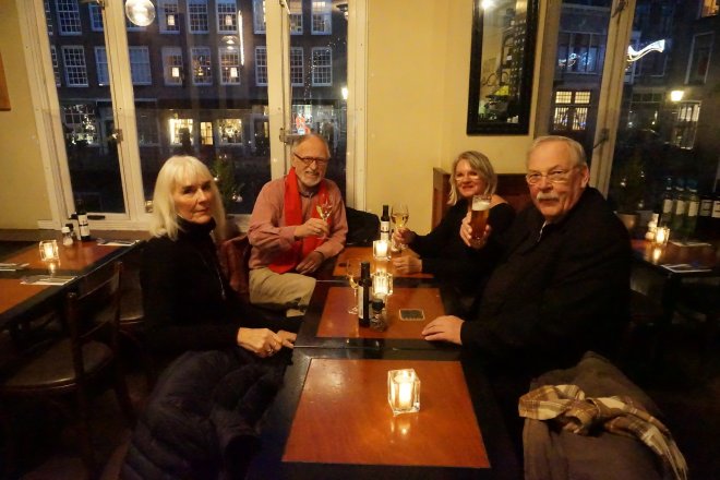 Met Paul & Tine in 'De Witte Ballons' aan de Lijnmarkt in Utrecht.