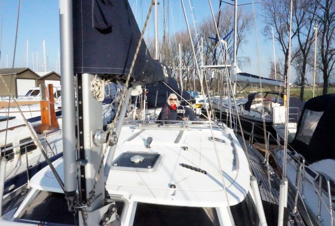 Vandaag even naar de boot geweest.