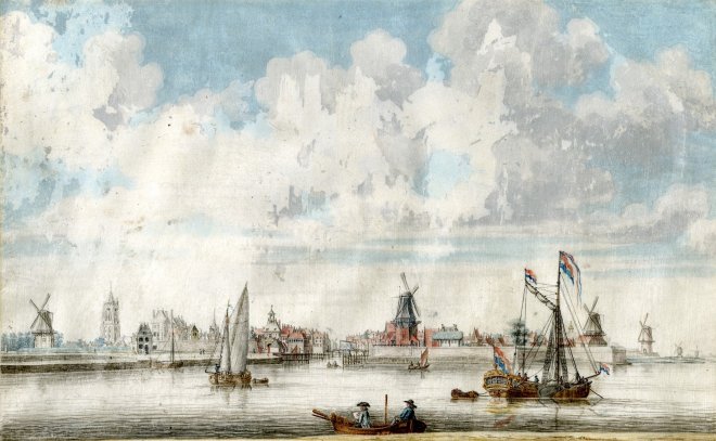 Gezicht op Gorcum, Cornelis de Jonker, 1790