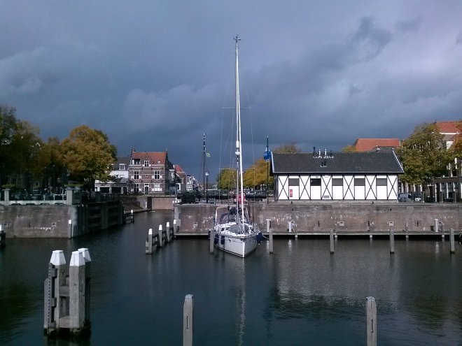 Dulce in de Lingehaven (foto van gisteren)