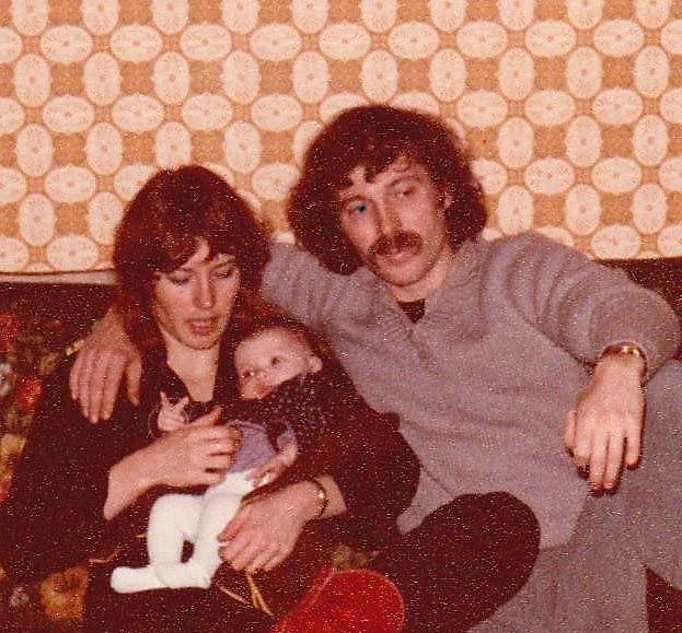 December 1978. Met Liesje en baby Floor op bezoek bij Paul & Tine.