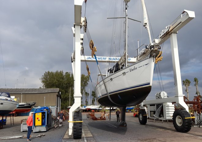 Dulce ging vandaag de wal op voor de winter.