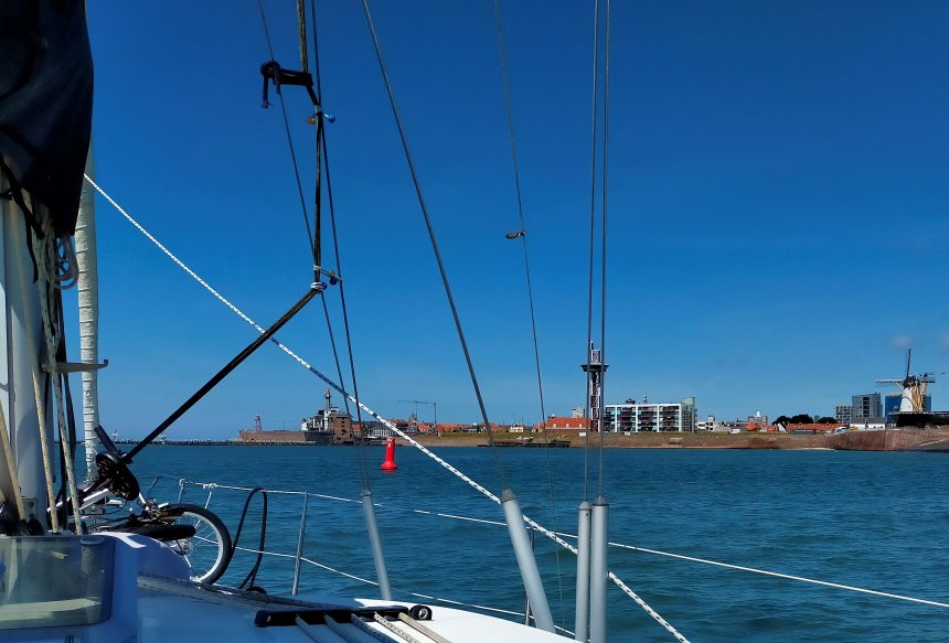 Westerschelde. Aanloop Vlissingen.