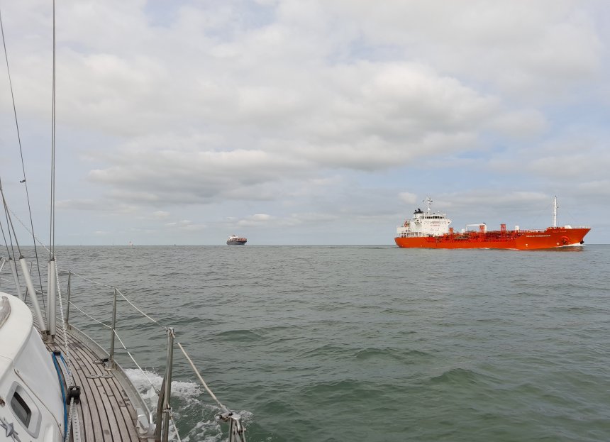 Op weg naar Oostende.