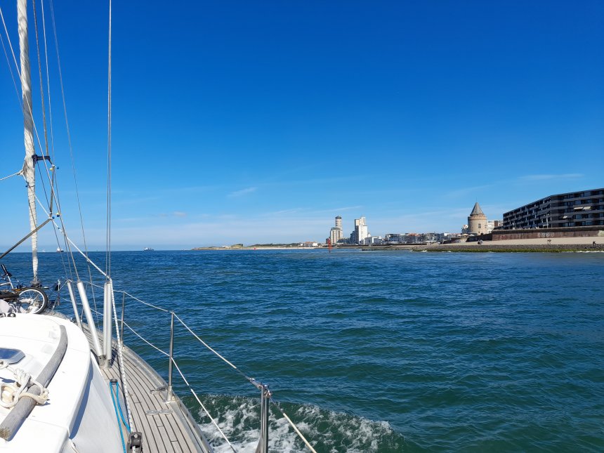 In de Sardijngeul langs de boulevard van Vlissingen naar het noordwesten.