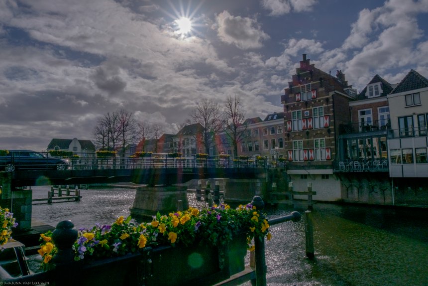 Peterbrug, Marina van Leeuwen, 2023. Linksachter ons huis.