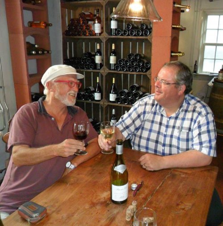 Met Inge in Wijnhuis Heukelum ergens in 2017.