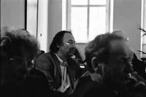 Niels Bokhove anno 2001 op een Kafka-symposium in Klosterneuburg, Oostenrijk