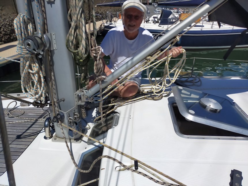 De schipper met de lijnen=spaghetti.