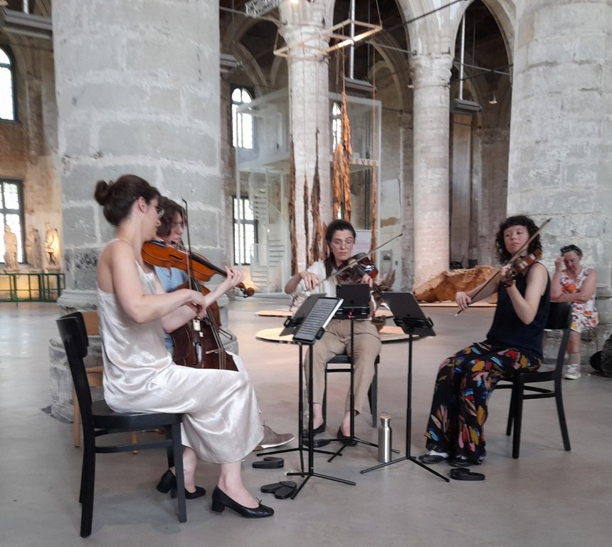 Het 'Butter Quartet' in de Grote Kerk van Veere.